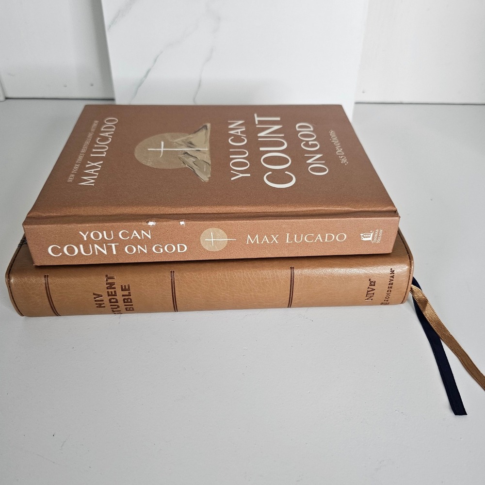NIV Student Bible Brown Leather Soft Zondervan with bonus bible study‎ book